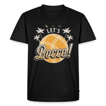 Bocce Ball Let's Bocce Ball Sport Loves Petanque - Men's Premium Organic T-Shirt - black - Front - Nico (187cm)