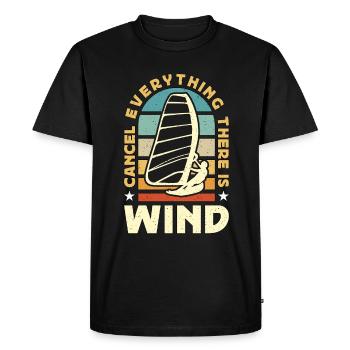 Windsurfing Cancel Everything There Is Wakeboard - Men's Premium Organic T-Shirt - black - Front - Nico (187cm)