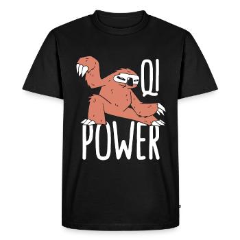 Tai Chi Qi Power Arts Martiaux Taiji Tai Chi Lover - T-shirt Premium bio Homme - noir - Devant - Nico (187cm)
