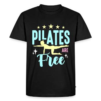 Le Pilates est un entraînement gratuit pour les cours de Pilates - T-shirt Premium bio Homme - noir - Devant - Nico (187cm)