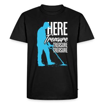 Détecteur de métaux à sondage amusant - T-shirt Premium bio Homme - noir - Devant - Nico (187cm)