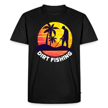 Détecteur de métaux à sondage amusant - T-shirt Premium bio Homme - noir - Devant - Nico (187cm)