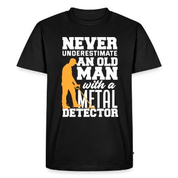 Détecteur de métaux à sondage amusant - T-shirt Premium bio Homme - noir - Devant - Nico (187cm)