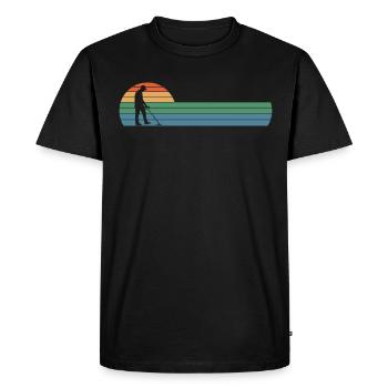 Détecteur de métaux à sondage amusant - T-shirt Premium bio Homme - noir - Devant - Nico (187cm)