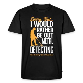 Détecteur de métaux à sondage amusant - T-shirt Premium bio Homme - noir - Devant - Nico (187cm)