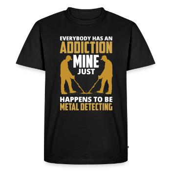 Détecteur de métaux à sondage amusant - T-shirt Premium bio Homme - noir - Devant - Nico (187cm)