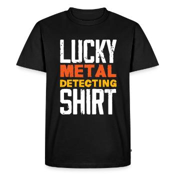 Détecteur de métaux à sondage amusant - T-shirt Premium bio Homme - noir - Devant - Nico (187cm)