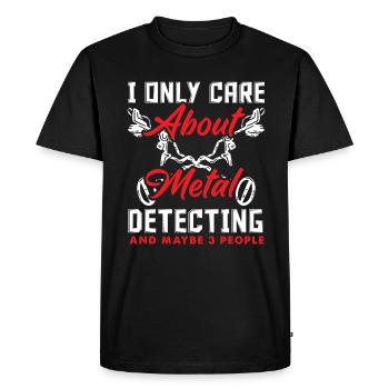 Détecteur de métaux à sondage amusant - T-shirt Premium bio Homme - noir - Devant - Nico (187cm)