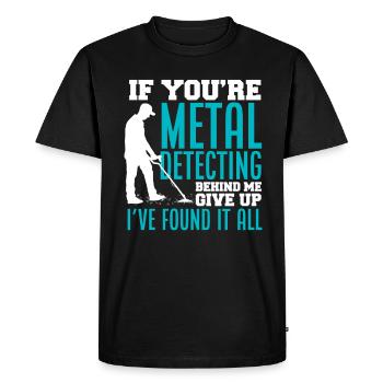 Détecteur de métaux à sondage amusant - T-shirt Premium bio Homme - noir - Devant - Nico (187cm)