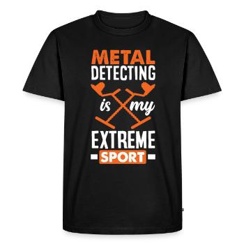 Détecteur de métaux à sondage amusant - T-shirt Premium bio Homme - noir - Devant - Nico (187cm)