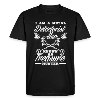 Détecteur de métaux à sondage amusant - T-shirt Premium bio Homme - noir - Devant - Nico (187cm)