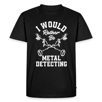 Détecteur de métaux à sondage amusant - T-shirt Premium bio Homme - noir - Devant - Nico (187cm)