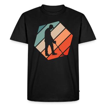 Détecteur de métaux à sondage amusant - T-shirt Premium bio Homme - noir - Devant - Nico (187cm)
