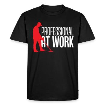 Détecteur de métaux à sondage amusant - T-shirt Premium bio Homme - noir - Devant - Nico (187cm)