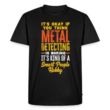 Détecteur de métaux à sondage amusant - T-shirt Premium bio Homme - noir - Devant - Nico (187cm)