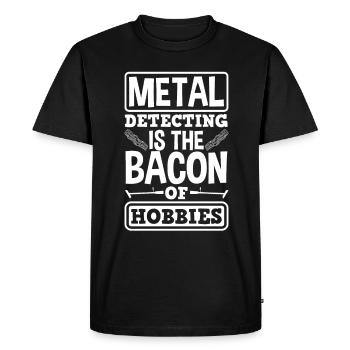 Détecteur de métaux à sondage amusant - T-shirt Premium bio Homme - noir - Devant - Nico (187cm)