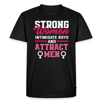 Feminism Feminist - Men's Premium Organic T-Shirt - black - Front - Nico (187cm)