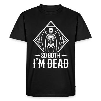 Alors Goth je suis mort - T-shirt Premium bio Homme - noir - Devant - Nico (187cm)