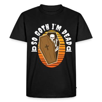 Alors Goth je suis mort - T-shirt Premium bio Homme - noir - Devant - Nico (187cm)