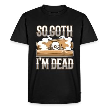 Alors Goth je suis mort - T-shirt Premium bio Homme - noir - Devant - Nico (187cm)