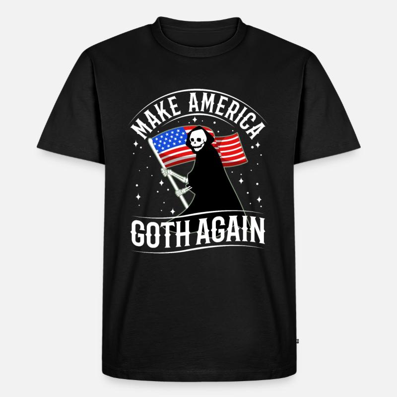Make america goth again - Männer Premium Bio T-Shirt - Schwarz