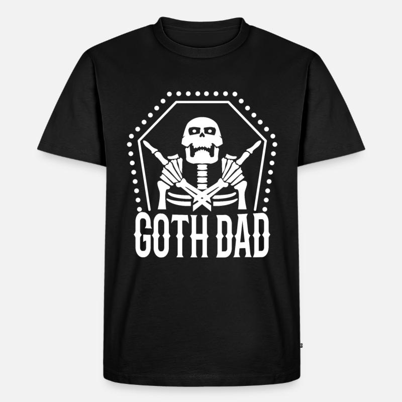 Goth Dad - Männer Premium Bio T-Shirt - Schwarz