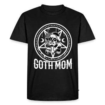 Goth Mom - Men's Premium Organic T-Shirt - black - Front - Nico (187cm)