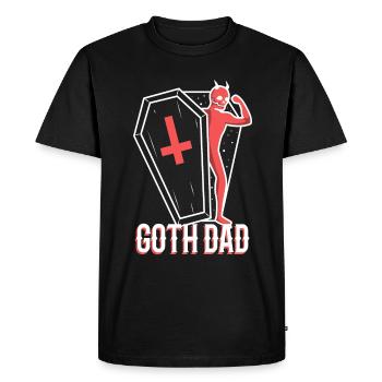 Goth Dad - Men's Premium Organic T-Shirt - black - Front - Nico (187cm)