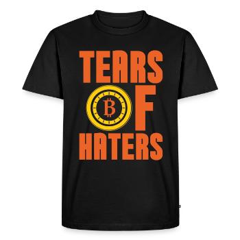 Les larmes de crypto-monnaie de Haters Mining du marché boursier - T-shirt Premium bio Homme - noir - Devant - Nico (187cm)