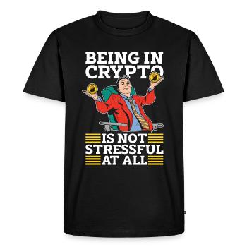 Cryptocurrency Being In Crypto Is Stock Market - Men's Premium Organic T-Shirt - black - Front - Nico (187cm)