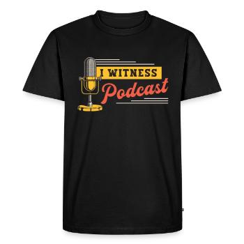 Podcasting I Witness Podcast Loves Radio Broadcast - Men's Premium Organic T-Shirt - black - Front - Nico (187cm)