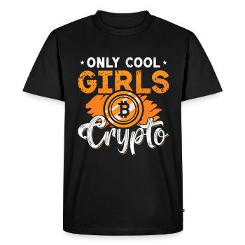 Crypto-monnaie seulement Cool Girl Crypto Investment - T-shirt Premium bio Homme - noir - Devant - Nico (187cm)