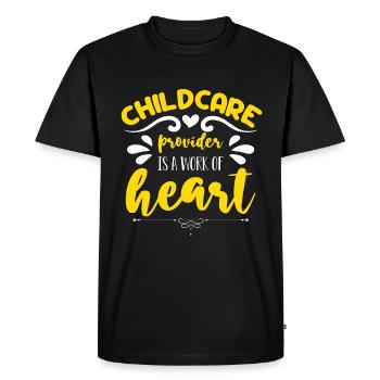 Childcare Worker Childcare Provider Is Babysitting - Men's Premium Organic T-Shirt - black - Front - Nico (187cm)
