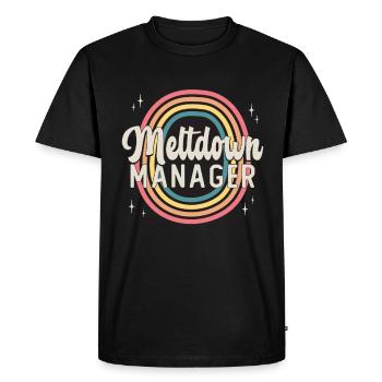Childcare Worker Meltdown Manager Babysitting - Men's Premium Organic T-Shirt - black - Front - Nico (187cm)