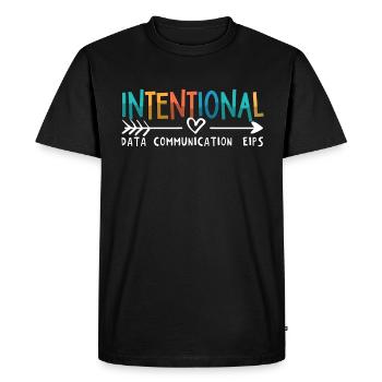 IEP Intentional Data Communication Autism Teacher - Men's Premium Organic T-Shirt - black - Front - Nico (187cm)