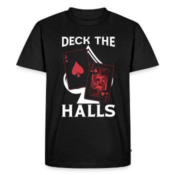 Jeu de Blackjack classique The Halls Casino Gambling - T-shirt Premium bio Homme - noir - Devant - Nico (187cm)