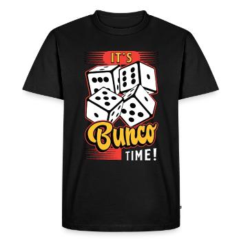 It's Bunco Time Party Game Gambling Bunco Lover - Men's Premium Organic T-Shirt - black - Front - Nico (187cm)