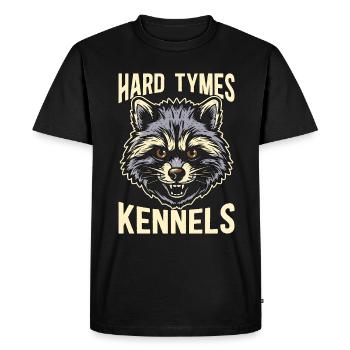Raccoon Hunting Hard Tymes Kennels Hunting Dogs - Men's Premium Organic T-Shirt - black - Front - Nico (187cm)