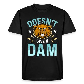 Le barrage de castor ne donne pas Un barrage aime les animaux rongeurs - T-shirt Premium bio Homme - noir - Devant - Nico (187cm)