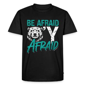 Beaver Dam Be Afraid Beaver’Y Peur Rongeur Amant - T-shirt Premium bio Homme - noir - Devant - Nico (187cm)