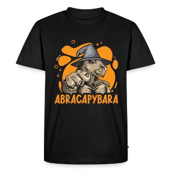 Capybara Abracapybara Large Rodent Capybara Lover - Men's Premium Organic T-Shirt - black - Front - Nico (187cm)