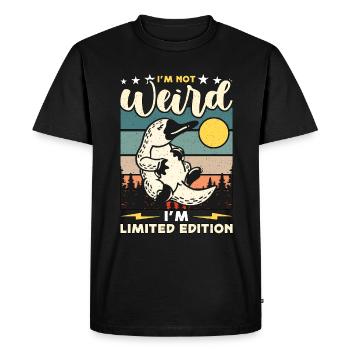 Ornithorynque Je ne suis pas bizarre Je suis rétro fossile vivant - T-shirt Premium bio Homme - noir - Devant - Nico (187cm)