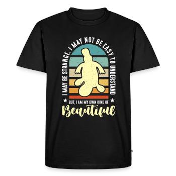 L’ornithorynque I pourrait être une étrange faune australienne - T-shirt Premium bio Homme - noir - Devant - Nico (187cm)