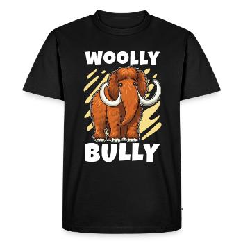 Woolly Mammoth Woolly Bully Elephant Mammoth Lover - Men's Premium Organic T-Shirt - black - Front - Nico (187cm)