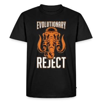 Woolly Mammoth Evolutionary Reject Trunked Animals - Men's Premium Organic T-Shirt - black - Front - Nico (187cm)