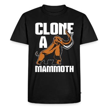 Woolly Mammoth Clone A Mammoth Trunked Animals - Men's Premium Organic T-Shirt - black - Front - Nico (187cm)