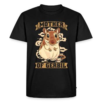 Gerbille Mère De Gerbille Racing Rat Rongeurs Animaux - T-shirt Premium bio Homme - noir - Devant - Nico (187cm)