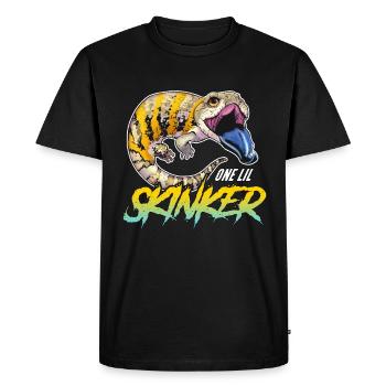 Scinques One Lil Skinker Animaux exotiques Herpétologie - T-shirt Premium bio Homme - noir - Devant - Nico (187cm)
