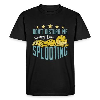 Les geckos léopards ne me dérangent pas Je suis propriétaire de reptiles - T-shirt Premium bio Homme - noir - Devant - Nico (187cm)