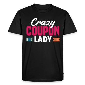 Funny Extreme Couponing Coupon Gift - Men's Premium Organic T-Shirt - black - Front - Nico (187cm)